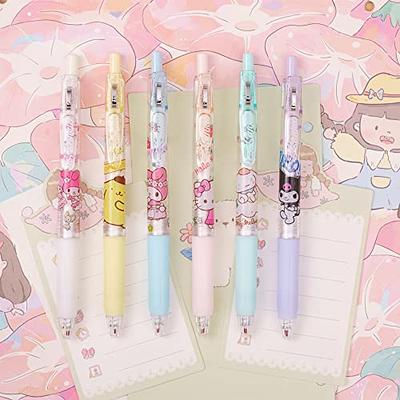 FourFine 6 Pcs Kawaii Pens Anime Kitty Pen Merchandise Black Ink 0.5mm  Ballpoint Pens Cat Office School Supplies for Girls Women Press Gel Pen -  Yahoo Shopping