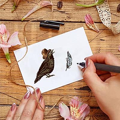 GLOBLELAND Vintage Punk Crow Clear Stamps Birds Silicone Stamps Word  Background Rubber Transparent Rubber Seal Stamps for Card Making DIY  Scrapbooking Photo Album Decoration - Yahoo Shopping