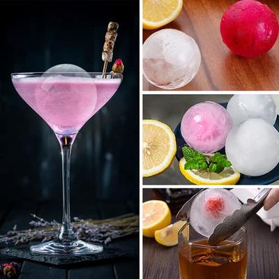 SPHERE ICE CUBE MOLDS - Easily Create Large 2.5 Inch Ice Balls With Our  Premium Silicone Ice Ball Mold For Whisky, Cocktails, Wine & More. Set of 2