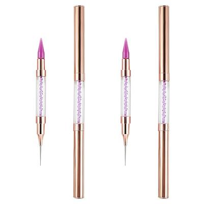 Orybot 2Pcs Dual-Ended Nail Rhinestone Picker Dotting Pen,Diamond