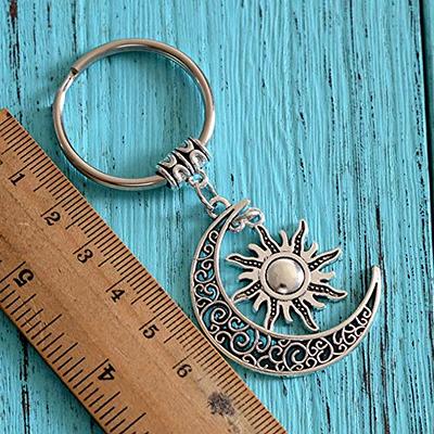 Acxico 2Pcs Charm Moon Sun Keychain And Crescent Moon Keychain Women And  Men Vintage Keychain - Yahoo Shopping