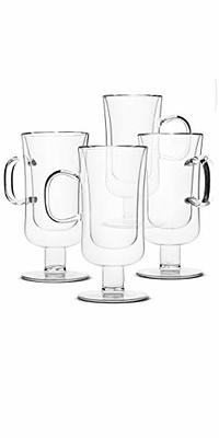 BTaT- Irish Coffee Mug, Coffee Glass, Set of 4 (10oz, 300ml