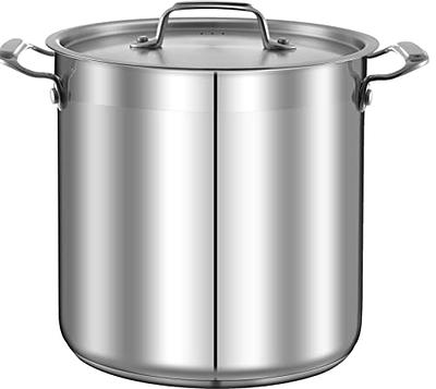 Breerainz 12 Quart Pressure Cooker, Aluminum Pressure Canner w/Cooking Rack for Steaming,Canning and Stewing, Silver