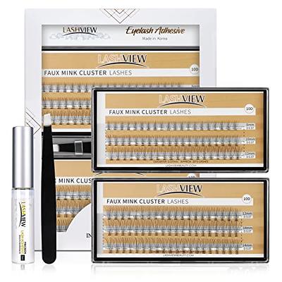 WONSIS Lash Extension Kit, DIY Eyelash Extension Kit, Lash Clusters  Reusable C Curl Wispy Individual Lashes+Eyelash  Glue+Tweezers+Remover+Eyelash Brush+Makeup Bag (Kit 12mm-14mm) - Yahoo  Shopping