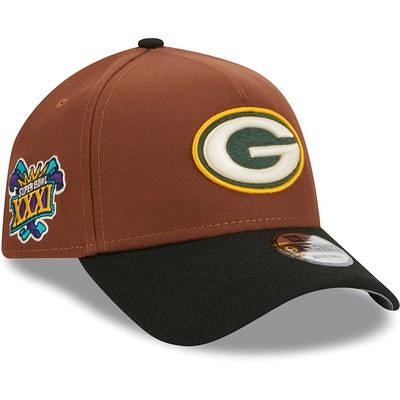 Men's New Era White Green Bay Packers 1995 Pro Bowl Patch Green Undervisor  59FIFY Fitted Hat 