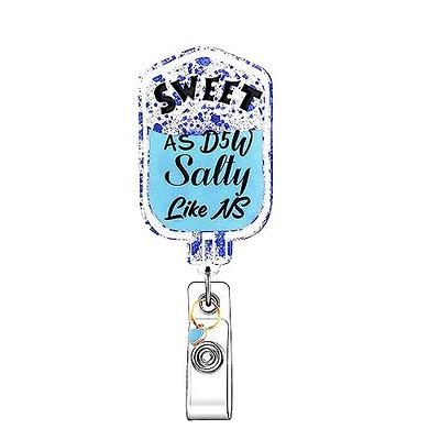 ANDGING Nurse Badge Reel Holder, Funny Blue Badge Reels