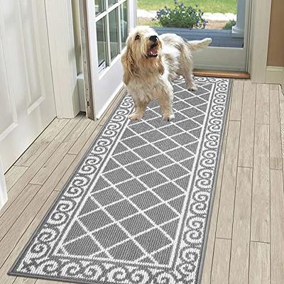  Door Mat Indoor, Dog Mats for Muddy Paws Super Absorbent,  Low-Profile Entryway Rug with Non-Slip Backing, Washable Dirty Trapper Inside  Entrance Doormat for Shoes, 20 x 32, Gray : Pet Supplies