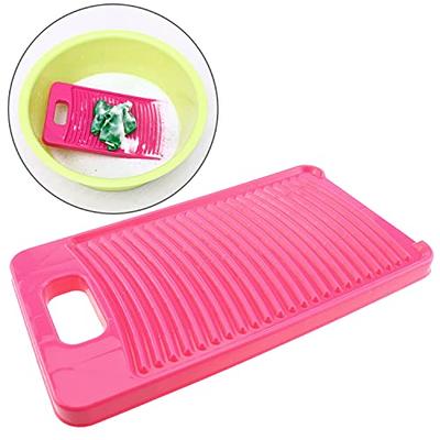 Mini Washboard E-outstanding Rose Red Plastic Antiskid Washing Clothes  Board Household for Hand Washing Clothes and Small Items - Yahoo Shopping