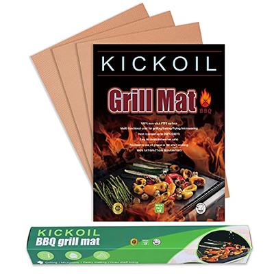 Grill Mats for Outdoor Grill Set of 8 Black Grill Tools BBQ Accessories  Non-Stick Heavy Duty Grilling Mats Teflon Grill Sheets for Charcoal Grill  Gas Electric Smokers Barbecue Camping RV Griller 