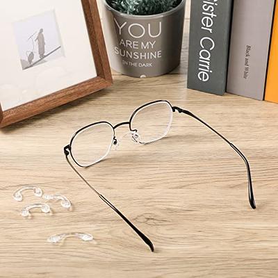 2pcs 17mm Wide Bridge Clear U Shaped Plastic Anti Slip Nose Pads Frame  Eyeglass Glasses Reading Specs Spectacles Transparent Screw on Part 