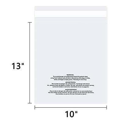 Suffocation Warning Self Seal Bag  18 x 24 Self Seal Clear Poly