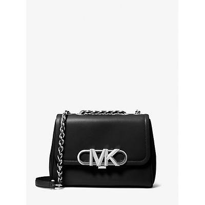 Michael Kors CECE MEDIUM FLAP VEGAN LEATHER SHOULDER CROSSBODY BAG CLUTCH  BLACK - Yahoo Shopping