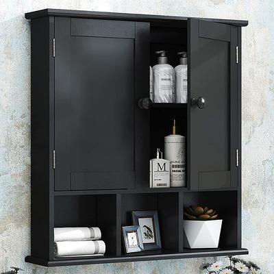 VASAGLE Bathroom Storage Cabinet with 4 Adjustable Shelves