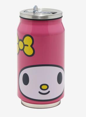 Hot Topic Strawberry Glass Soda Can Water Bottle With Straw