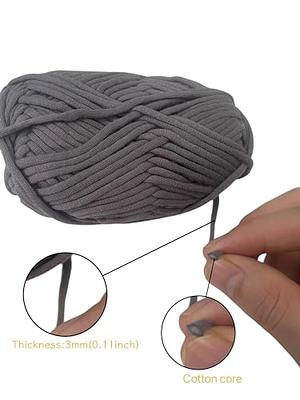  1PCS Yarn for Crocheting,Soft Yarn for Crocheting,Crochet Yarn  for Sweater,Hat,Socks,Baby Blankets(White NO Hook)