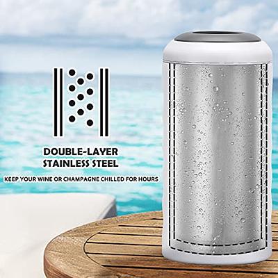 Kitchen + Home Beer Chiller Sticks - Stainless Steel Beverage Bottle Cooler Cooling Sticks - 2 Pack, Silver