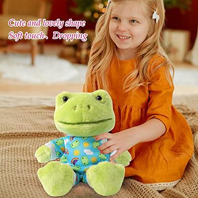 Furvana 9-Inch Cute Frog Plush , Soft Stuffed Animal Plush Toy , Kawaii Doll  , Green Plushie with Cloths Toy Gift for Kids Children (Baby Jumpsuit) -  Yahoo Shopping