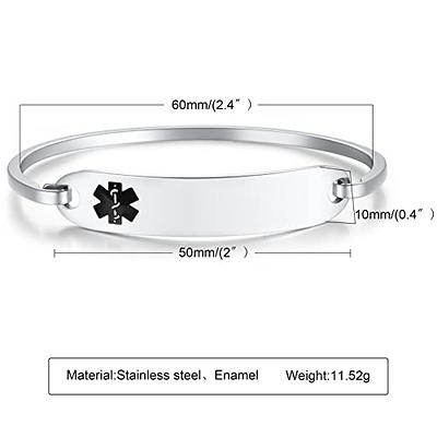 MEALGUET Jewelry Personalized Engravable ID Bracelets