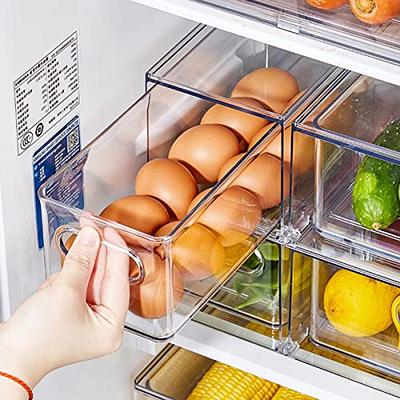 Moretoes 6 Pack Clear Plastic Storage Organizing Bins with Lids, Kitchen  Organization Cabinet Fridge Organizer, Pantry Organization and Snack  Storage