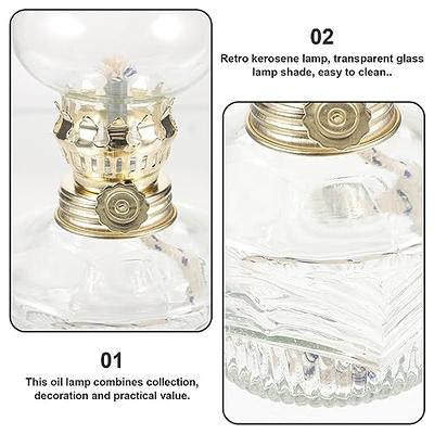 AOKWAWALIY 2pcs Kerosene lamp Holder Kerosene lamp Wick Oil Lamps for  Indoor use Kerosene lamp Burner Garden Oil lamp Burners Oil Burner with  Wick Oil