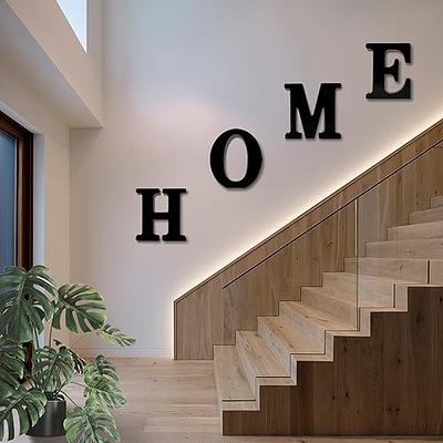4 inch Designable Wood Letters, Unfinished Wood Letters for Wall Decor Decorative Paintable Decorative Letters Standing Letters Slices Sign Board