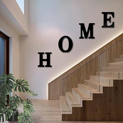 AOCEAN 6 inch Designable Wood Letters Unfinished Wood Letters for Wall Decor Decorative Standing Letters Slices Sign Board Decoration for Craft Home