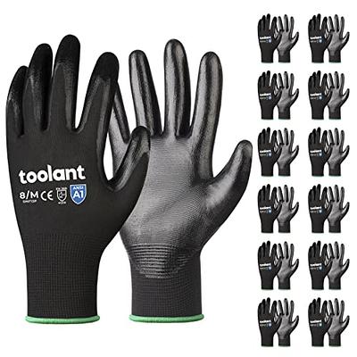 Safety Work Gloves Men and Women, Microfoam Nitrile Work Gloves XLarge,  Thin Work Gloves With Touchscreen Fingers, Work Gloves Women, Men's work
