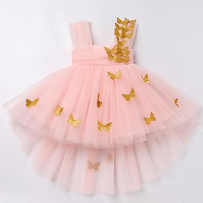 Cute Baby Girl Puffy Butterfly Dress Toddler Pageant Birthday Dress –  marryshe