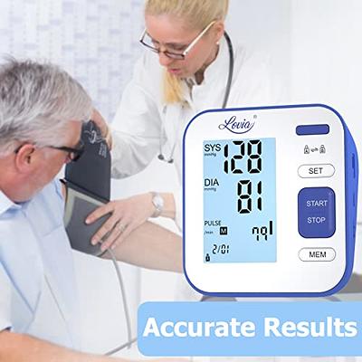 Blood Pressure Monitor for Upper Arm, LOVIA Accurate Automatic Digital BP  Machine with Cuff 22-40cm, 2×120 Sets Memory