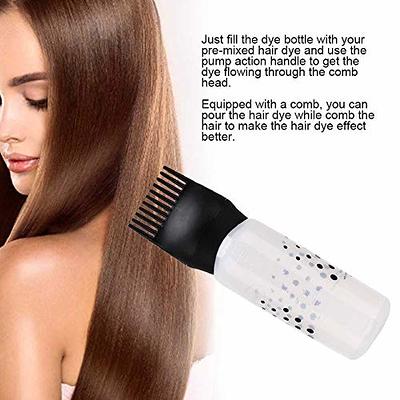 Hair Dyeing Bottle, Hair Color Applicator Bottle, 3 Colors Hair Dyeing  Bottle Brush Shampoo Hair Color Oil Comb Applicator Tool for Salon Home