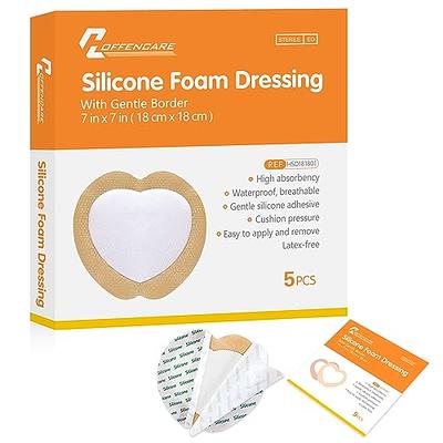 Sacrum Silicone Foam Dressing with Border for Sacral Ulcer, Butt