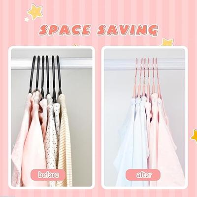 MIZGI Velvet Hangers (50 Pack) Heavy Duty - Non Slip Felt Hangers - Blush  Pink - Rose Gold 360 Degree Swivel Hooks,Space Saving Clothes