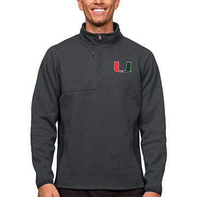 Women's Champion Green Miami Hurricanes Packable Half-Zip Light Rain Jacket