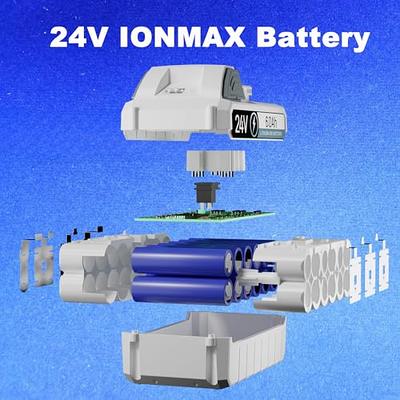 Snow Joe 24VCHRG-QC iON+ Quick Charge Dock for iBAT24 and 24VBAT Series Batteries