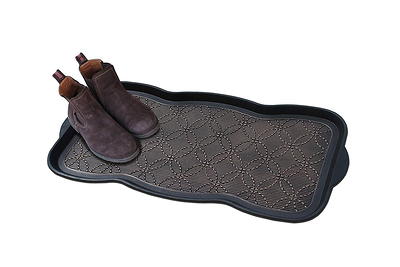  A1 HOME COLLECTIONS Heavy Duty Flexible 16 in. x 31 in. 100%  Rubber Boot Mat. Multi-Purpose for Shoes, Garden - Mudroom, Entryway,  Garage etc., Black/Copper : Home & Kitchen