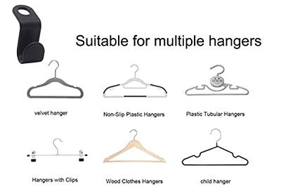 HOUSE DAY Space Saving Hanger Hooks 60 Pack, Black Clothes Hanger Connector  Hooks, Heavy Duty Hanger Hooks Space Saver, Durable Hanger Connector