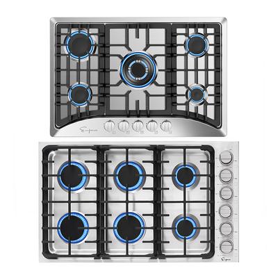 Empava 36 in. Built-in GAS Cooktop in Stainless Steel with 5 Sealed Burners