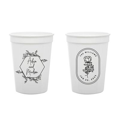 Personalized Wedding Paper Cups