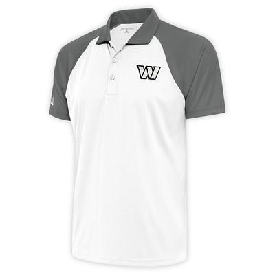 Men's Antigua White Baltimore Ravens Metallic Logo Apex Polo