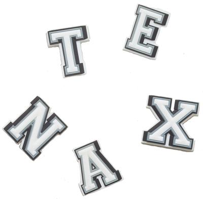 Crocs Jibbitz 3D Texan Letters – 5 Pack, Kids, Multi