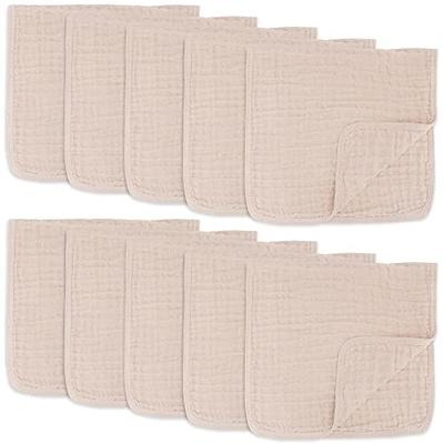 Muslin Burp Cloths 6 Pack Large 100% Cotton Hand Washcloths