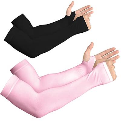 YESLIFE 2 Pairs UV Sun Protection Arm Sleeves for Men & Women