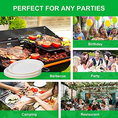 100pcss Disposable Party Plates Heavy Duty Eco - Friendly Sturdy Appetizer  Plates, Paper Plates