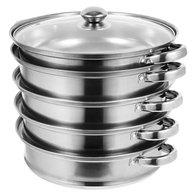 TewaX Stainless Steel Steamer for Cooking, 3-Tier Multipurpose