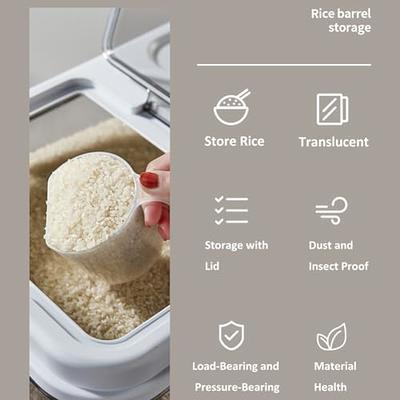 Large Capacity Airtight Rice Dispenser: Keep Your Rice, Cereals, Grains,  Flours & Pet Food Fresh & Secure!