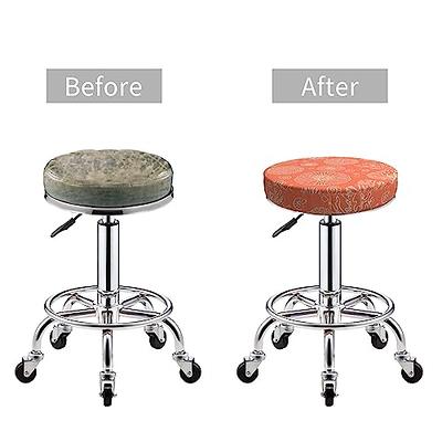  Tromlycs 12x12 Chair Cushion Bar Stool Square Seat Cushion with  4 Velcro Straps Slip Resistant Textured Wooden Metal Small Bar Stool Cover  - Gray (1 Pack) : Home & Kitchen