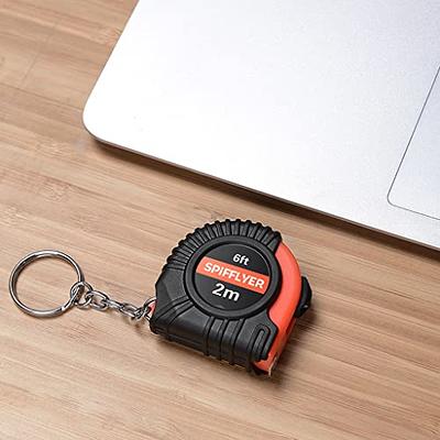 2m Mini Keychain Tape Measure Portable Steel Tape Measure Metric