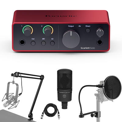 Focusrite Scarlett Solo 3rd Gen USB Audio Interface Bundle with 25