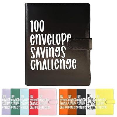 Phyxin 100 Envelope Challenge Binder, PU Leather A5 Binder, Budget Book  with Cash Envelopes, 100 Envelopes Money Saving Challenge to Save $5,050, Budget  Binder Planner Book, Black - Yahoo Shopping