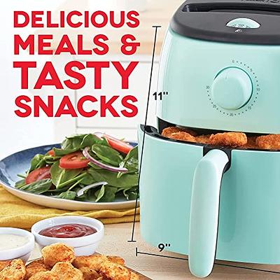 Moosoo 2 Quart Small Air Fryer, Compact Mini Air Fryer with Adjustable  Temp/Time Control, Touchscreen 